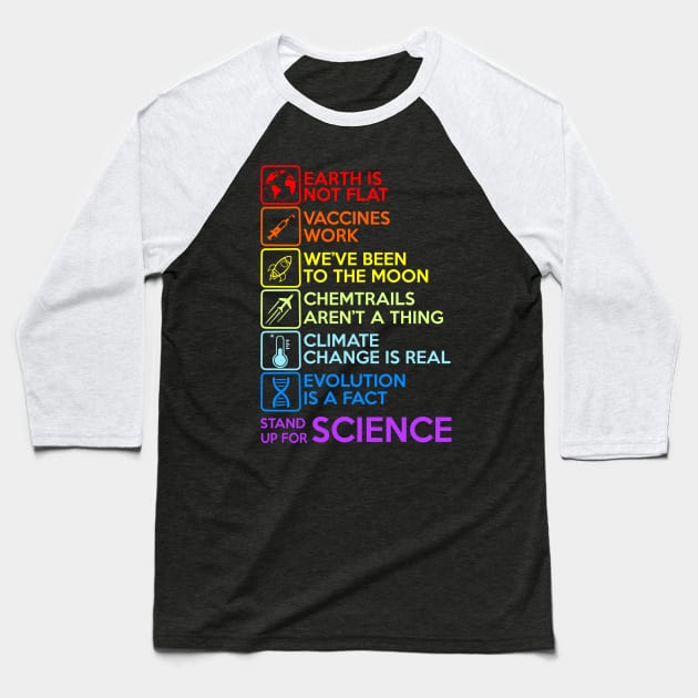 Stand Up For Science Baseball T-Shirt by MonataHedd
